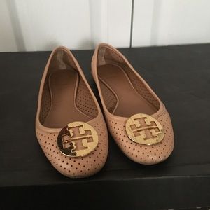 'Reva' Perforated Ballerina Flat Tory Burch